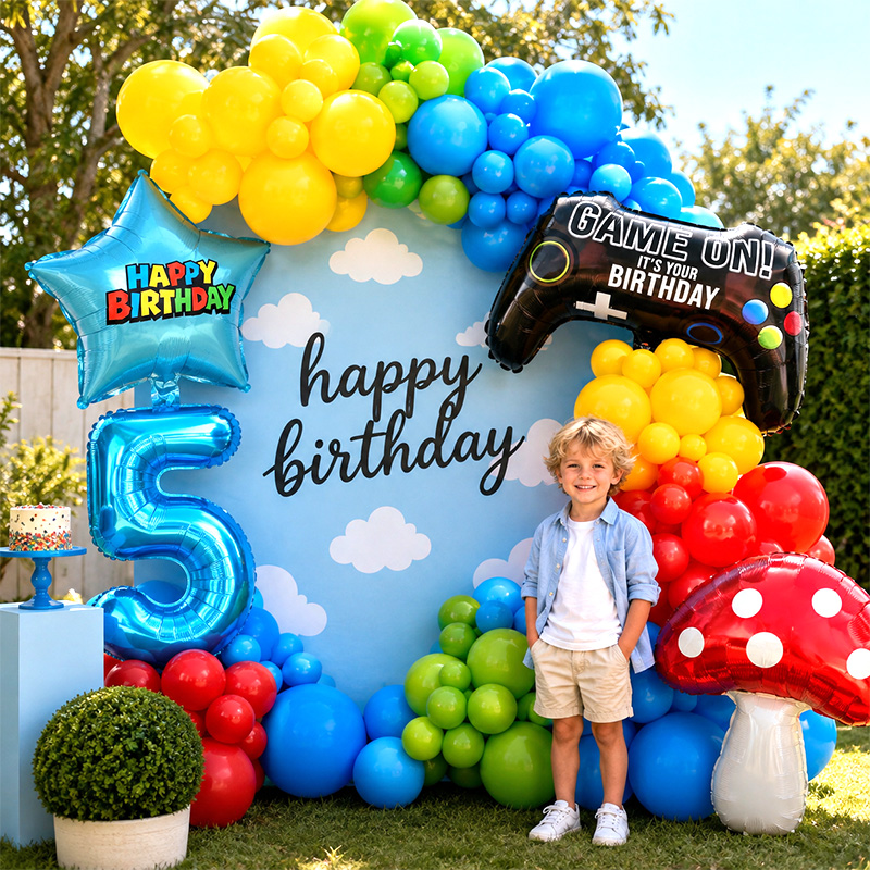 Party Games Mario - Kit Arco di Palloncini a Forma
