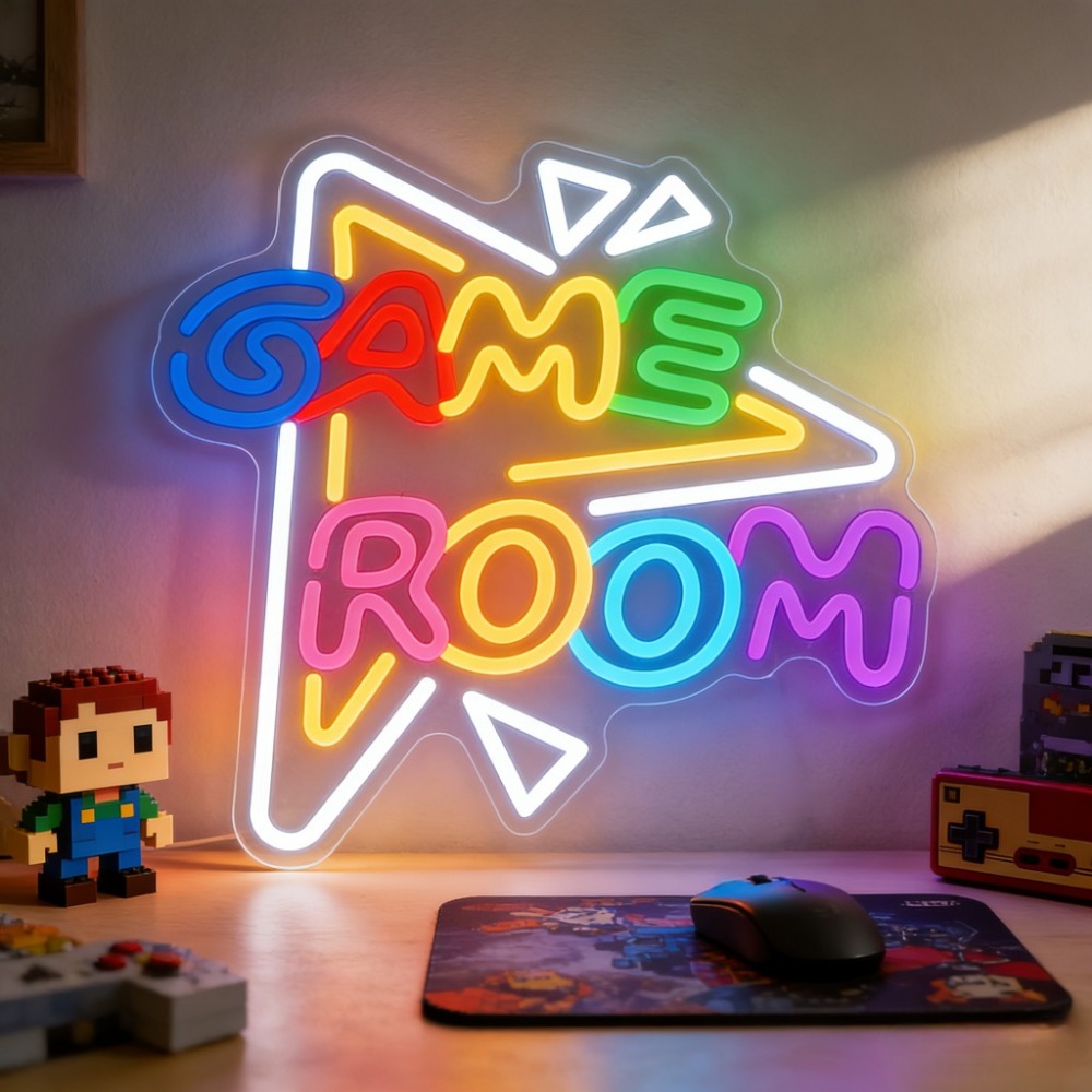 Party Games Stream - Insegna LED Neon Dimmerabile USB per