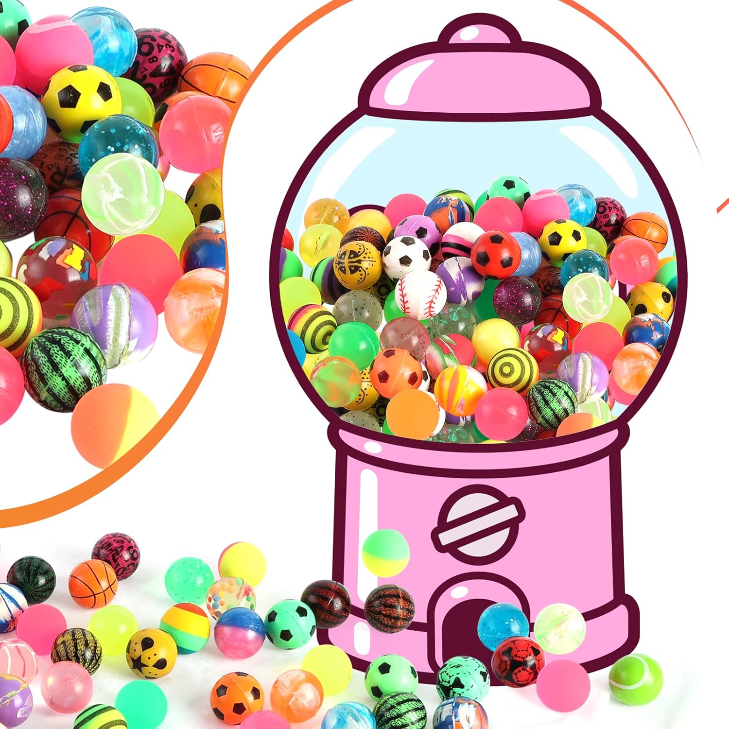 6/100PCS Palline rimbalzanti d - Party Games Engagement recensione e prezzo