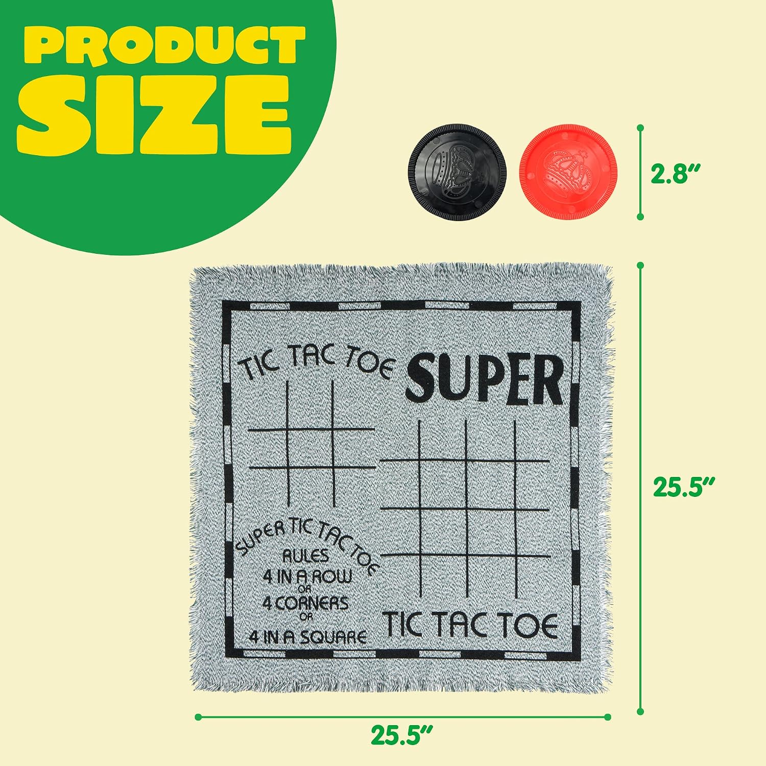 Gioco da Tavolo 3-in-1 Vintage - Tic Tac Toe Giant recensione e prezzo