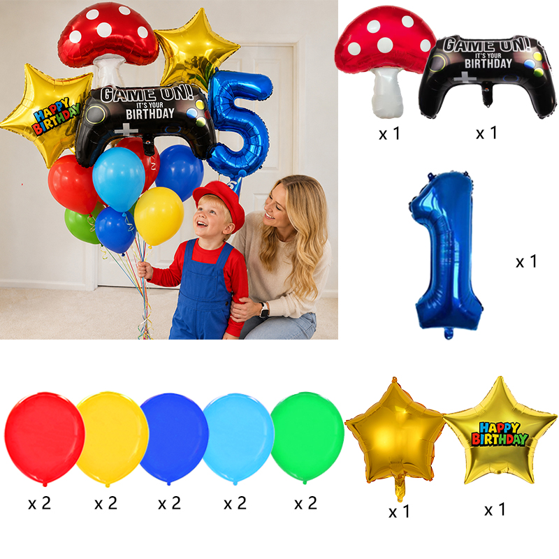 Set di palloncini a tema Super - Party Games Mario recensione e prezzo