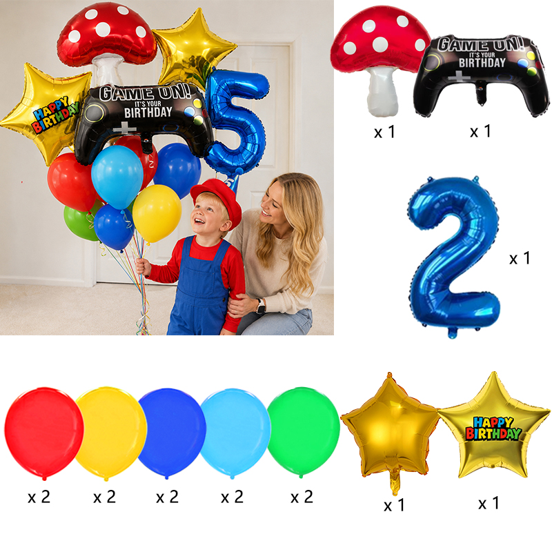 Set di palloncini a tema Super - Party Games Mario recensione e prezzo