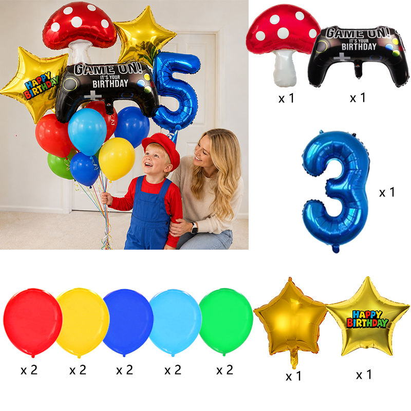 Set di palloncini a tema Super - Party Games Mario recensione e prezzo